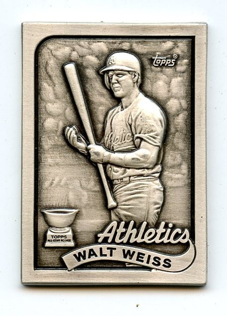 1989 Topps Gallery of Champions Sterling Silver Walt Weiss - MC704-PB001