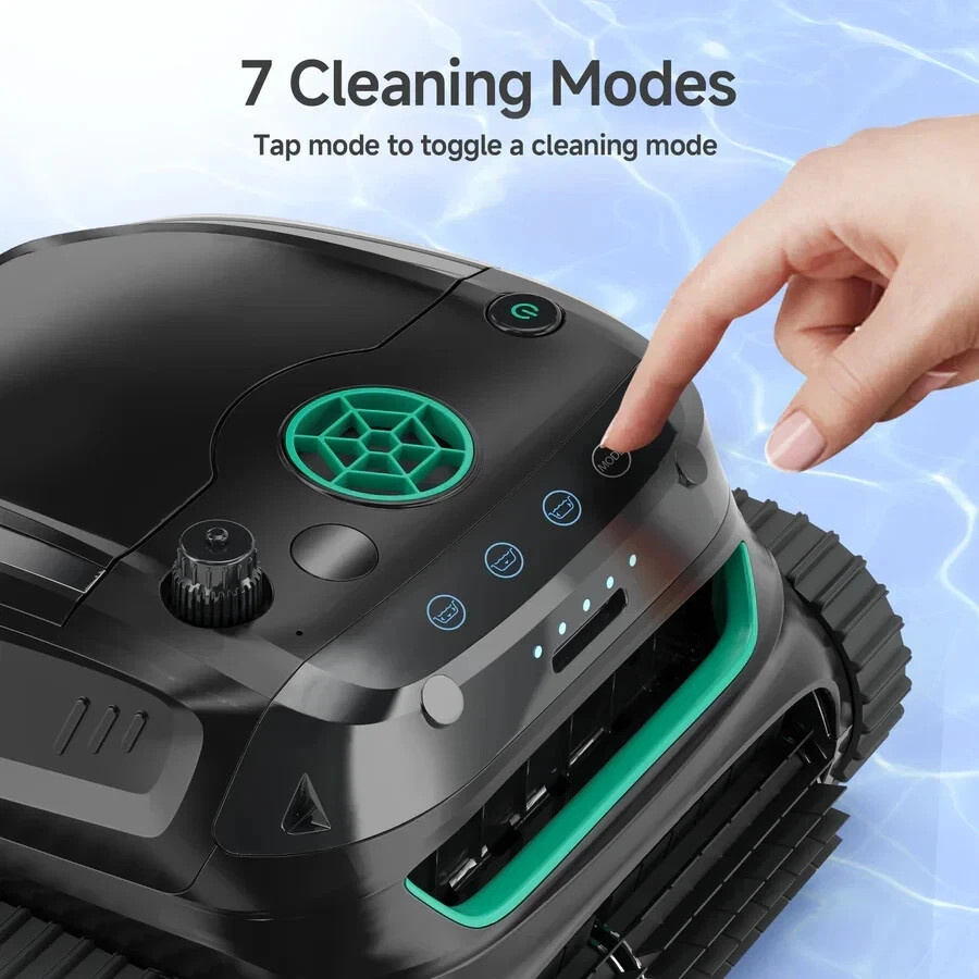 WYBOT S2 Cordless Robotic Pool Cleaner, 210 Mins Runtime, 90W Powerful Suction