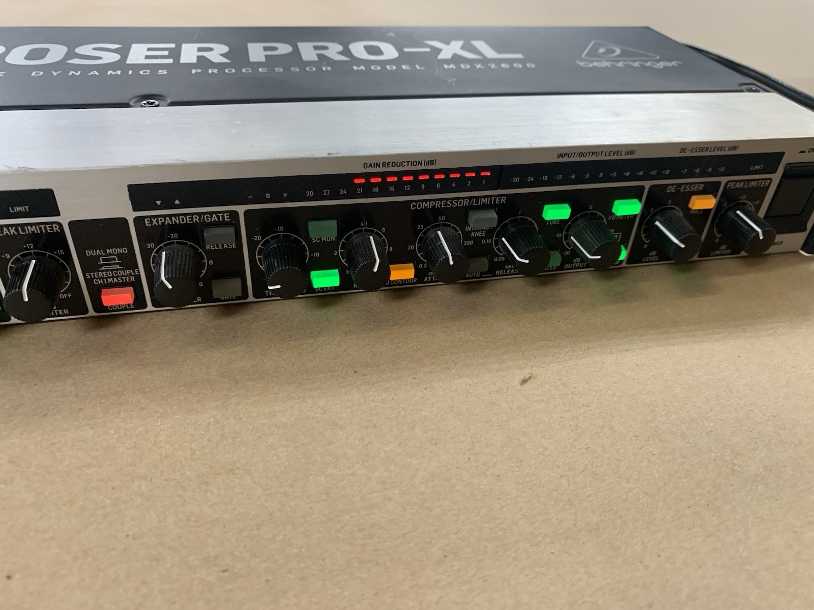Behringer MDX2600 Audio Interactive Compressor Dynamics Processor Composer-XL