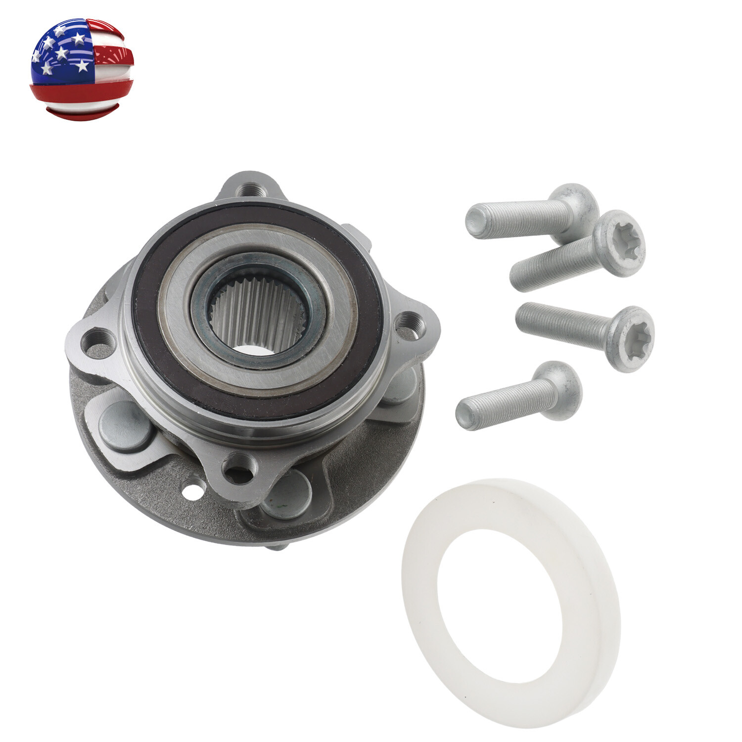 Metal Front Wheel Hub Bearing for 2017 2018 2019 2020 Jaguar F-Pace 2.0L 3.0L