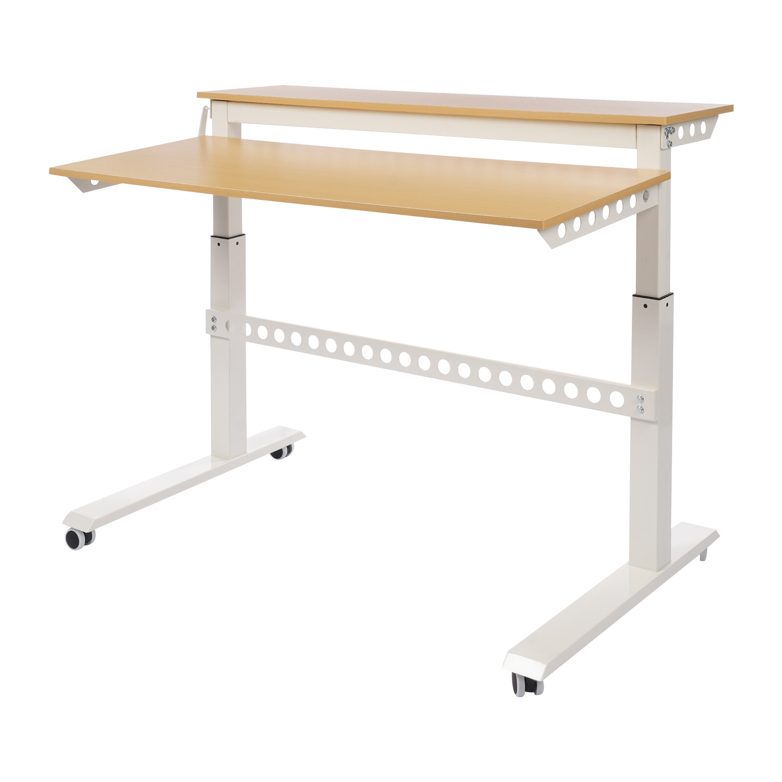 2-Tier For Working Adjustable Standing Desk Standing Desk Rolling Standing Desk