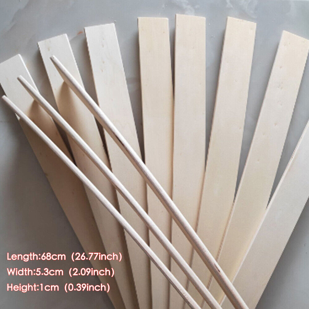10Pcs Replacement Support Wooden Bed Slats for 2ft 3ft Single Size Bed Sofa