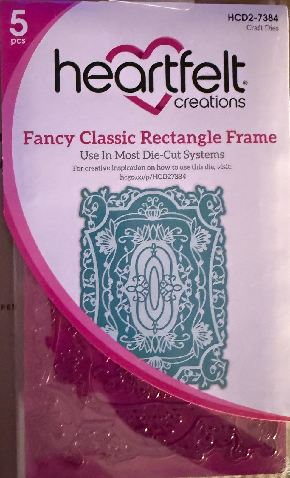 Heartfelt Creations Fancy Classic Rectangle Frame Die