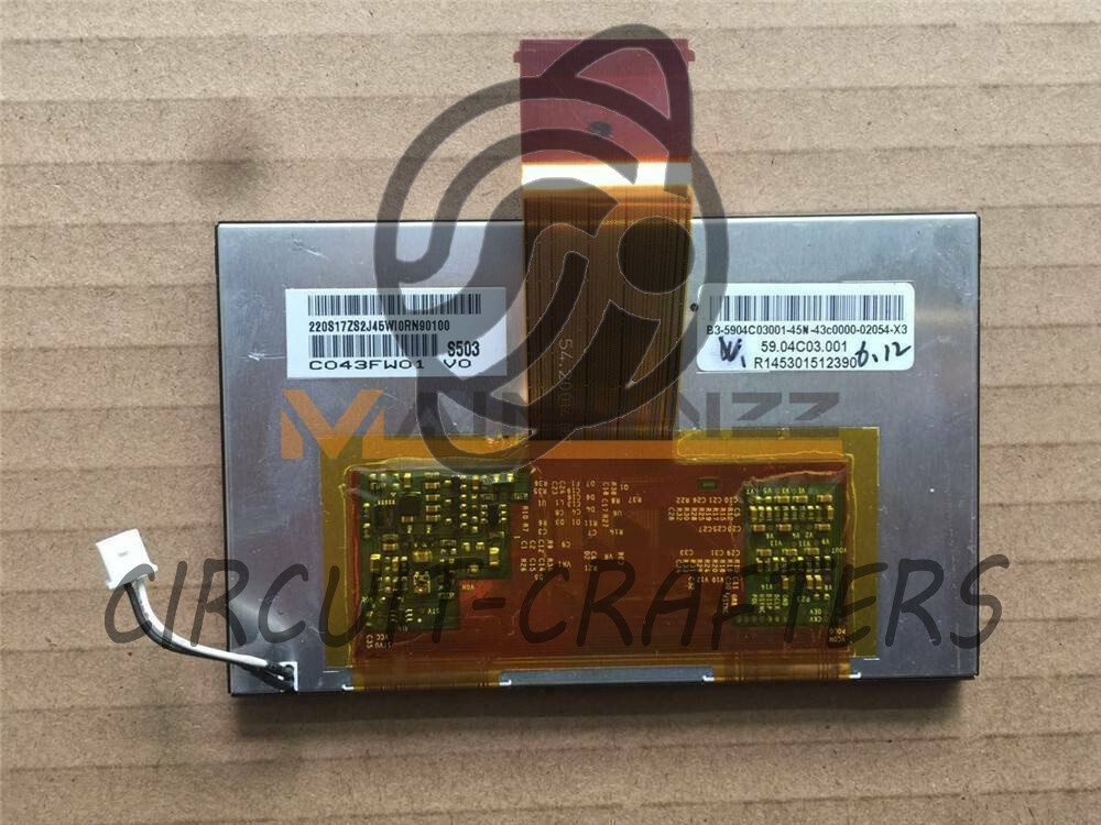 1PCS New 4.3 inch AUO 480×234 Resolution LCD Screen Panel C043FW01 V0