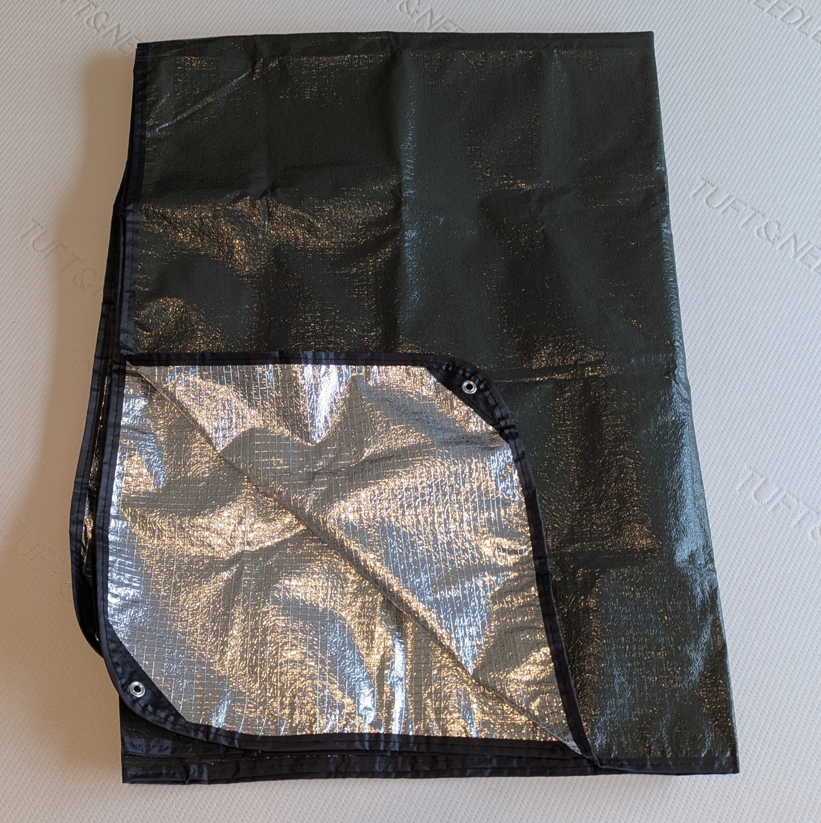 Insulated Tarp Reusable Rip Stop Thermal Survival Blanket 55"x80" Reflective