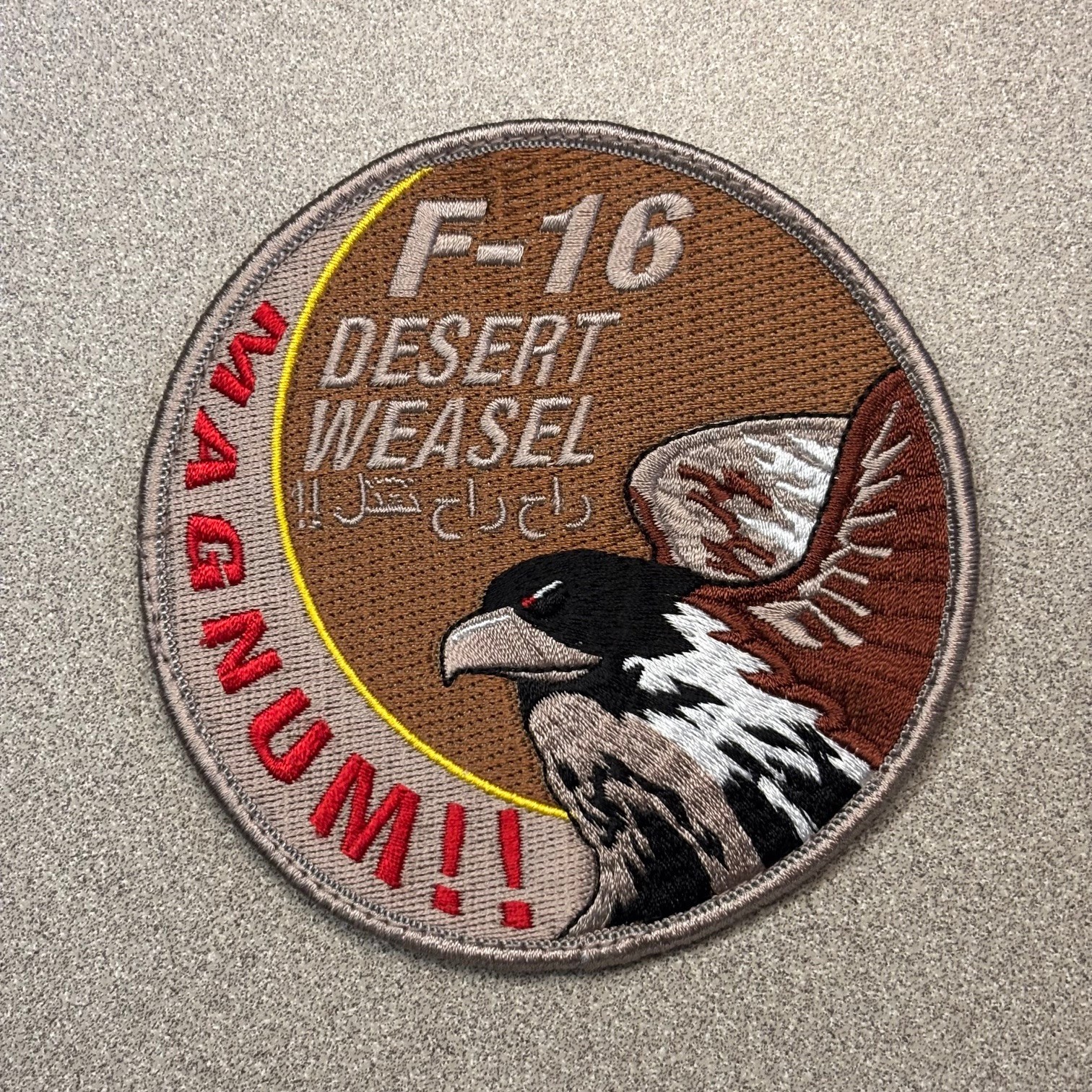 USAF 480th Fighter Squadron Wild Weasel Swirl F-16CJ Air Force Patch