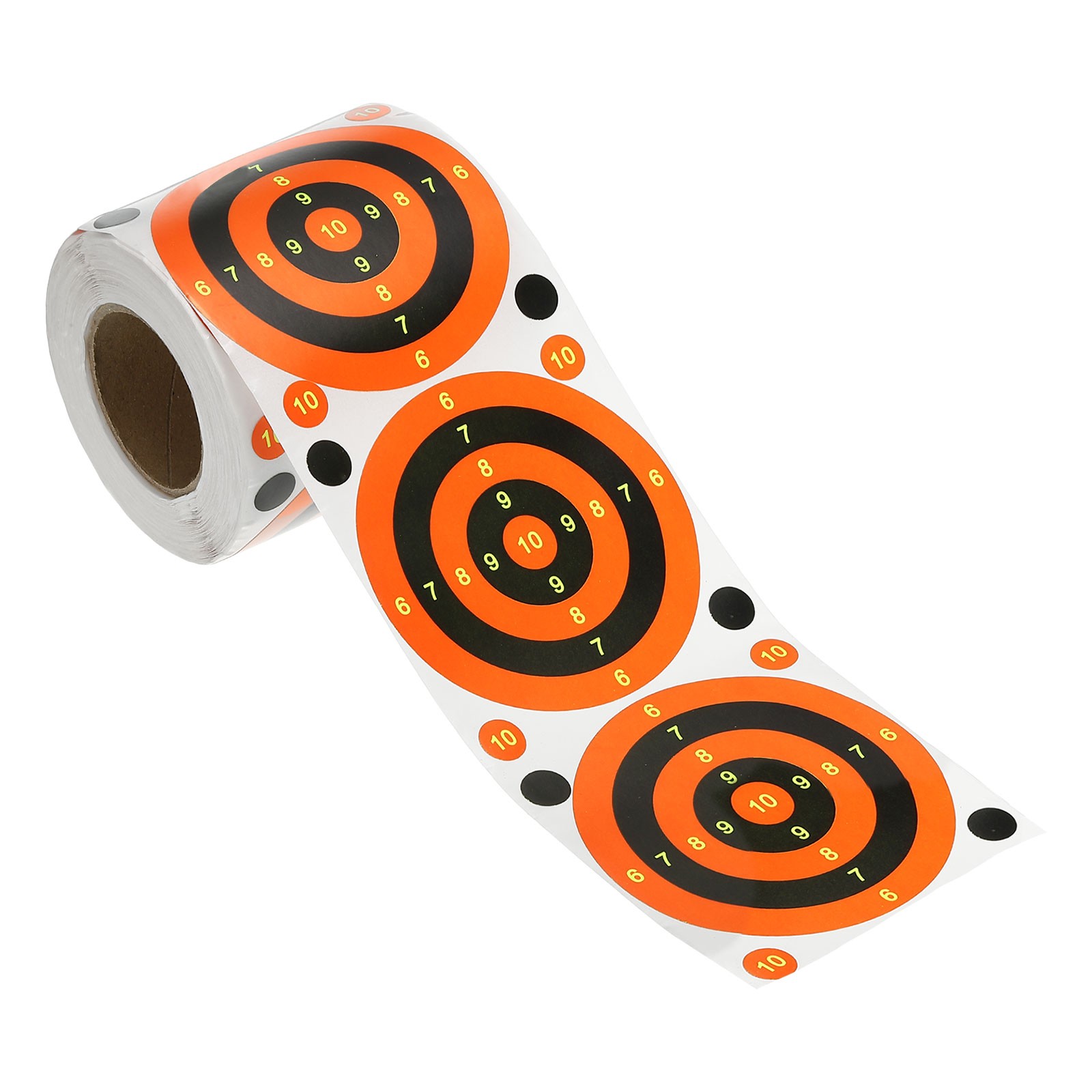 Shooting Target Stickers 3", 200 Pack Adhesive Splatter Targets, Red Black
