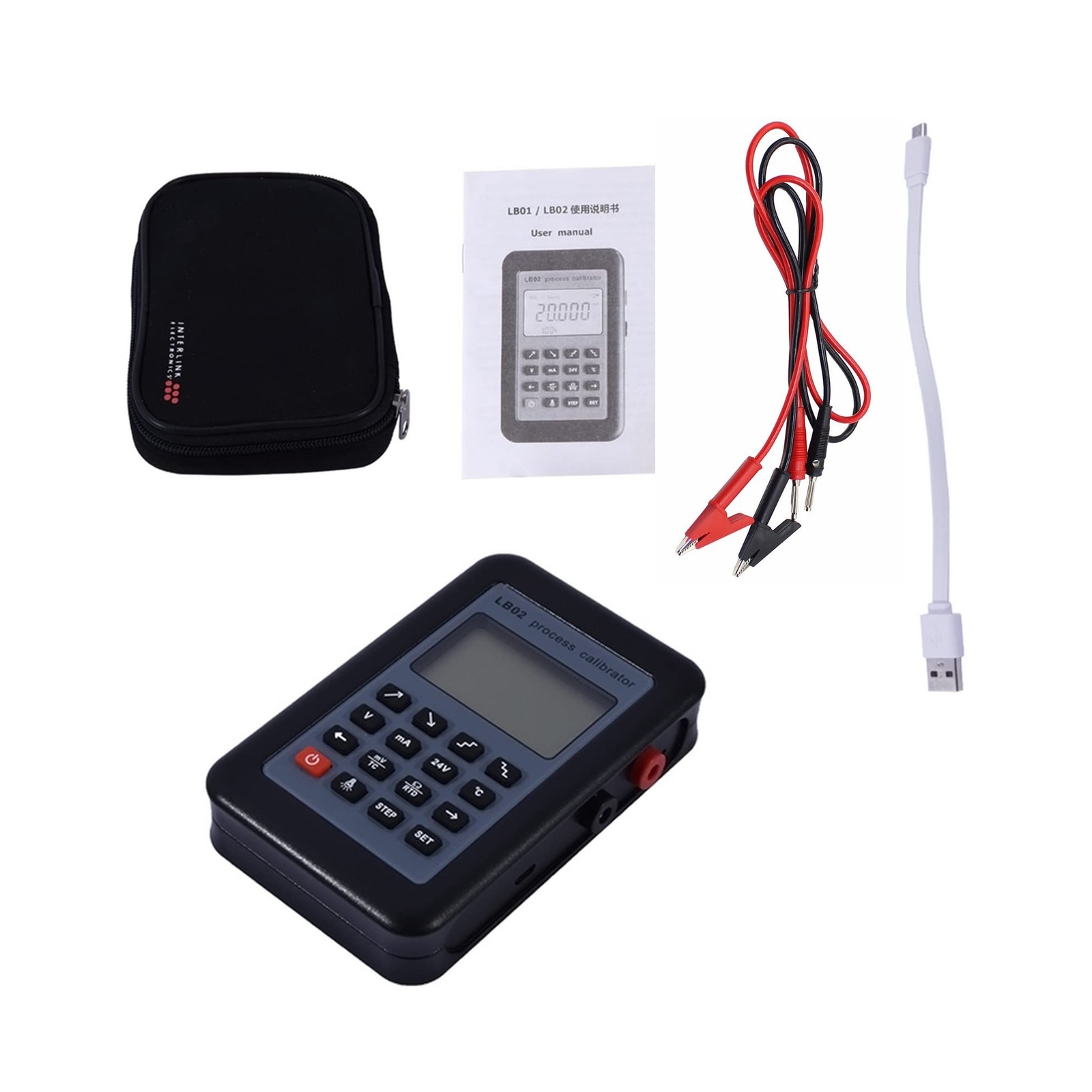 LB02 Resistance Current Voltmeter Signal Generator Source Process Calibrator ...