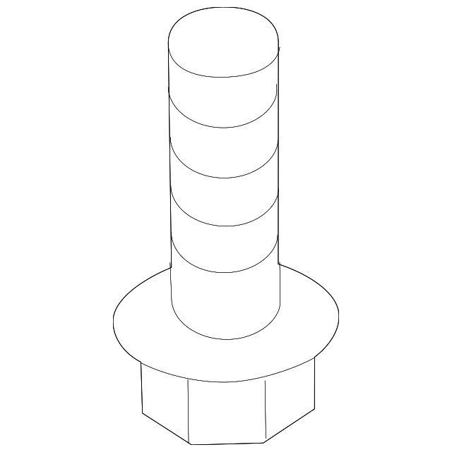 Genuine Audi Radiator Support Panel Bolt N-910-507-01