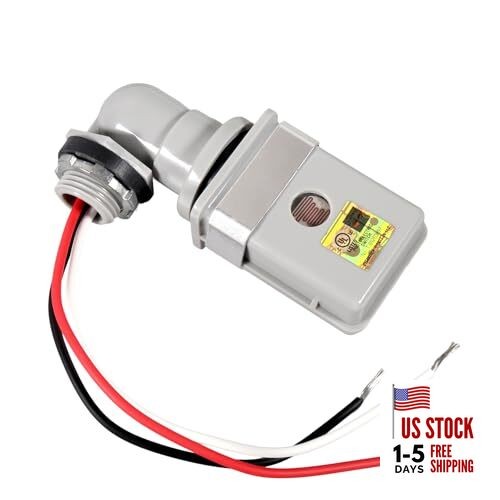 Photocell Sensor for Outdoor Lights, 120VAC Dusk to Dawn Light Sensor, IP54 1pc