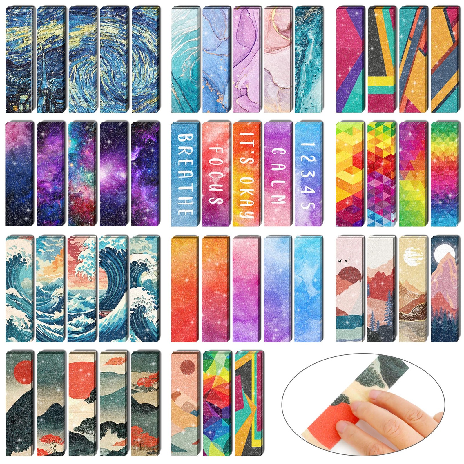 50PCS Calm Stickers for Anxiety Sensory Relieve Adults Multi