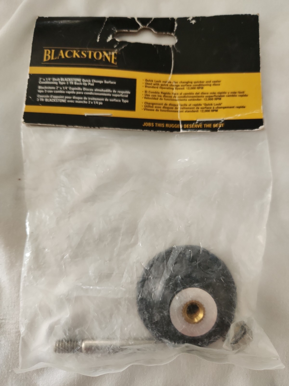 2" x 1/4" Shaft Blackstone Quick Change Surface Conditioning Type 2 TS 012