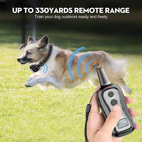 Dog Training Collar Shock Collar with Remote - 3 Training Modes, Light grey