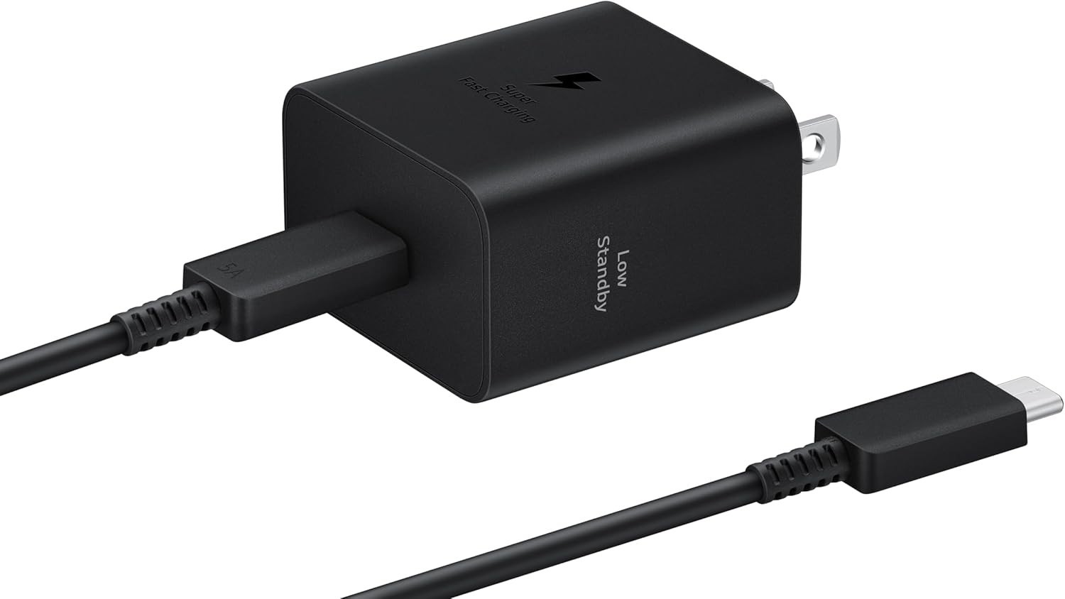 Original Samsung T4511 45W Charger & 1.8m 5A USB-C to USB-C Cable Galaxy S25/S26