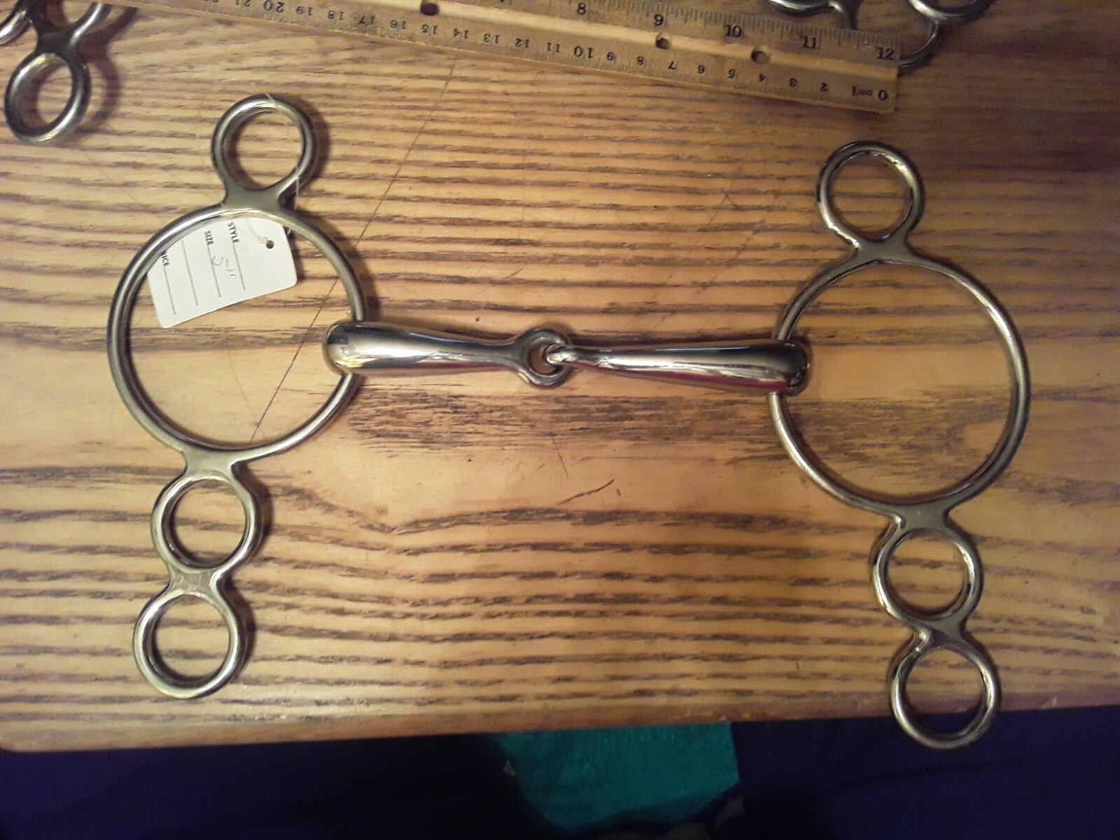 New lifter gag bit elevator Bit Snaffle mouth stainless steel 5  in