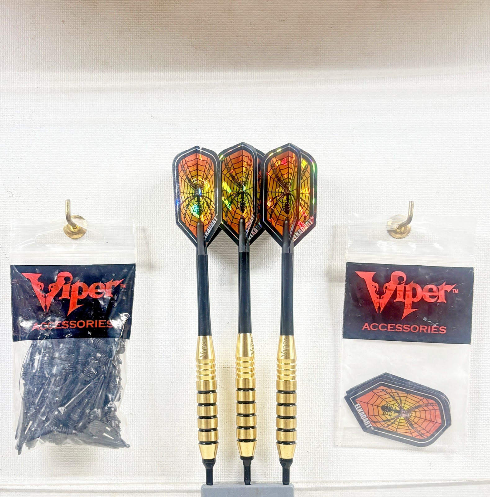 Viper Elite 20 gm Soft Tip Dart Set of 3 Darts; 50 Tips, 6 Black Widow Flights