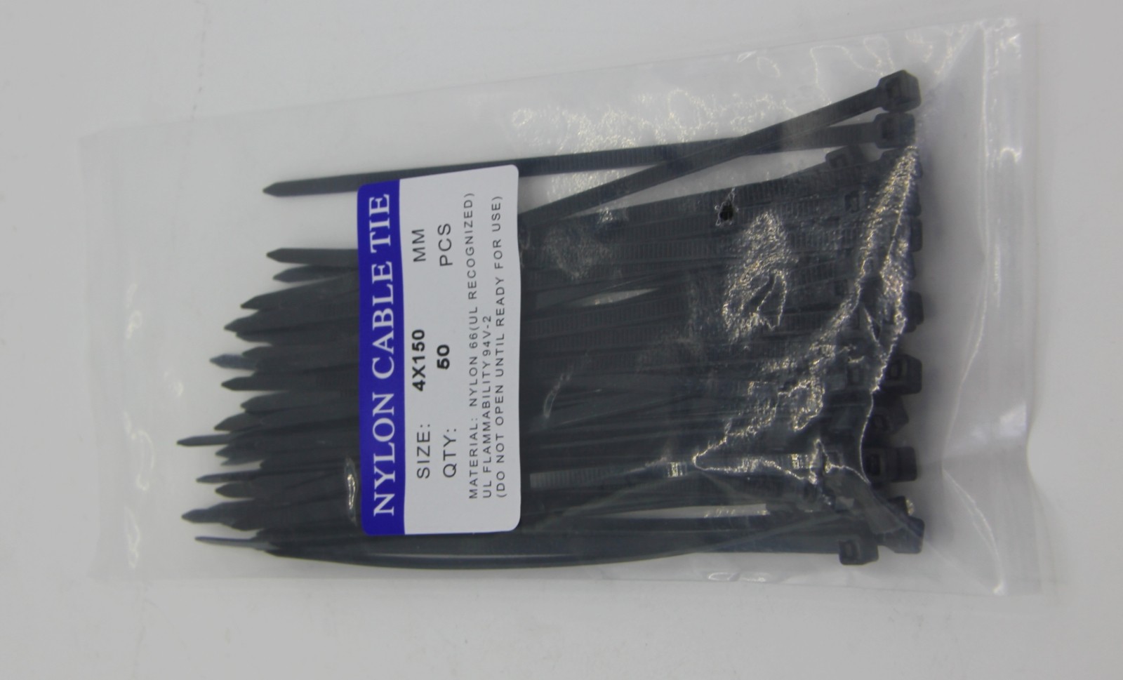 4 Sizes: 4"+6"+8"+12" Self-Locking Nylon Multi-Purpose NEW Cable Ties Assorted