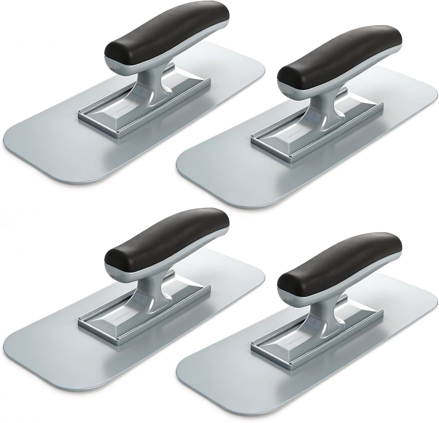 4 Pack Plastic Trowels with Comfortable Grip Handle, Lightweight Finishing Trowe
