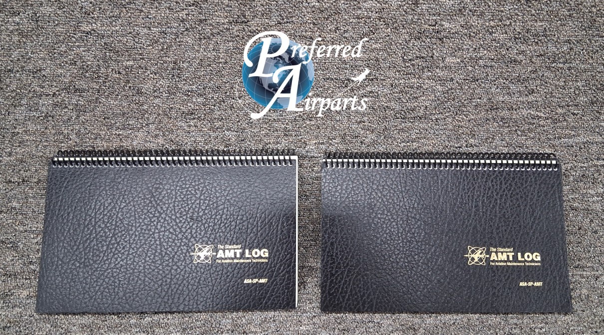 Lot of 2 New Surplus Aviation Maintenance Technician Log Books, p/n ASA-SP-AMT