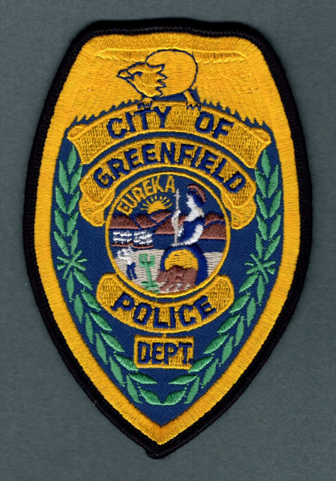 Greenfield California Police Patch