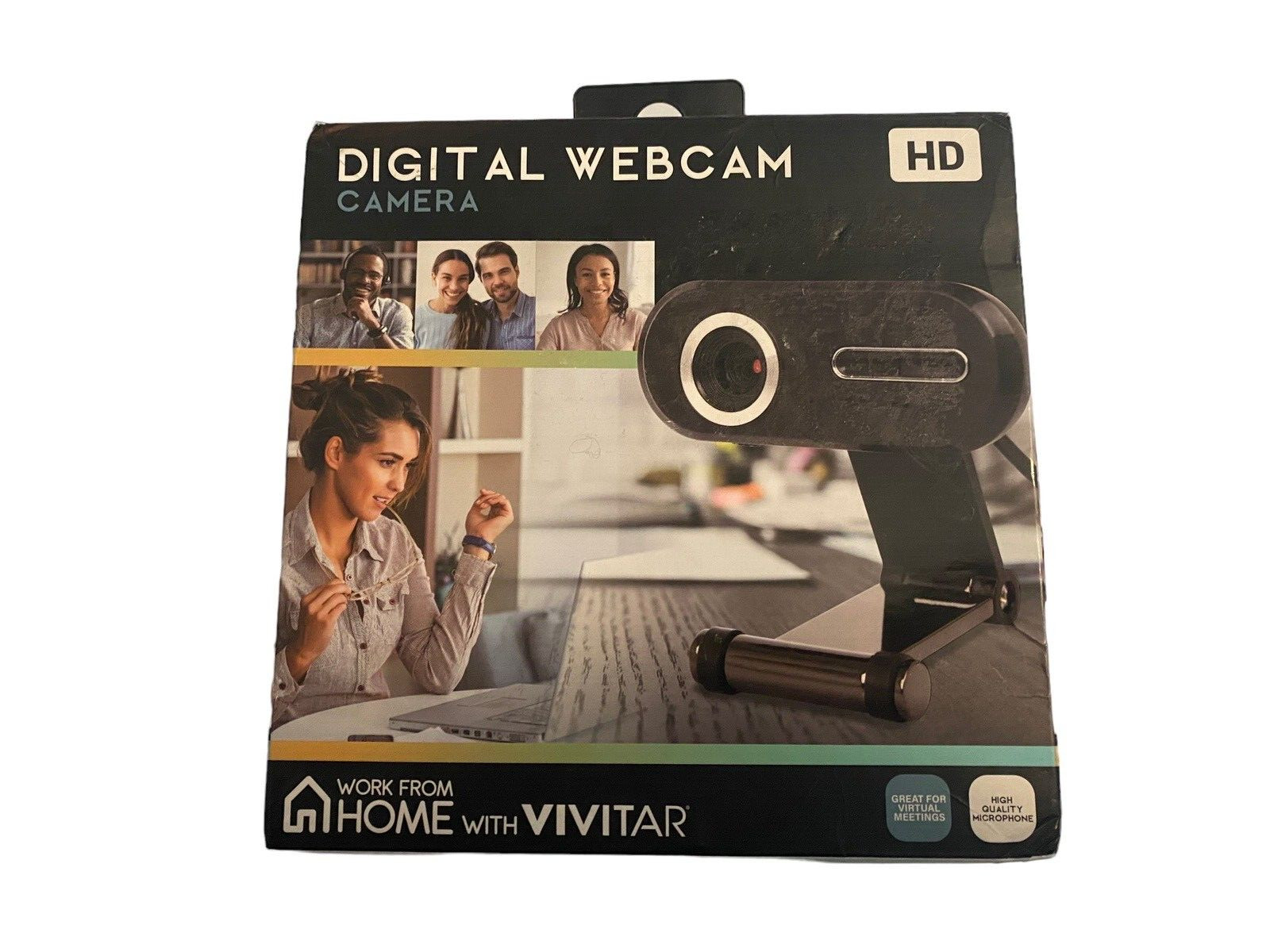 Vivitar VWC104BLK HD Quality Digital Web Camera and Microphone