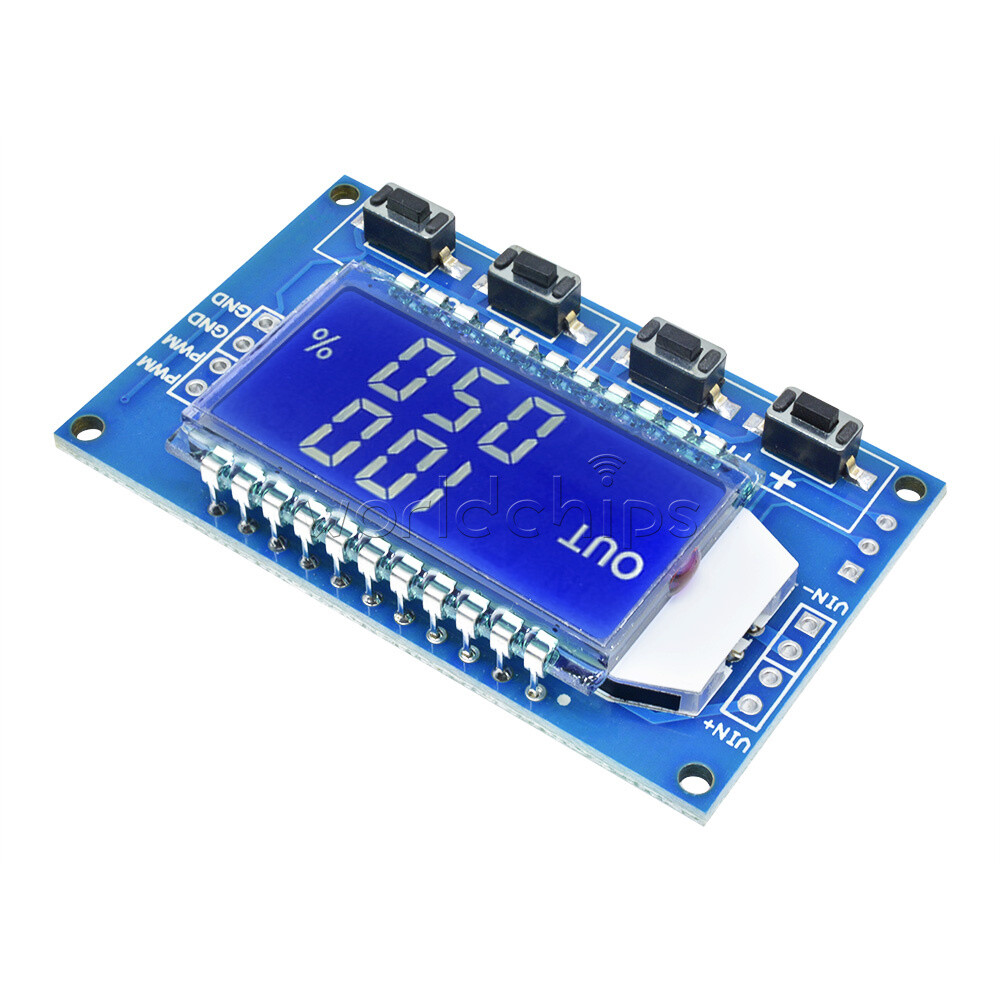 Adjustable PWM Pulse Frequency Duty Cycle Square Wave-Signal Generator Board