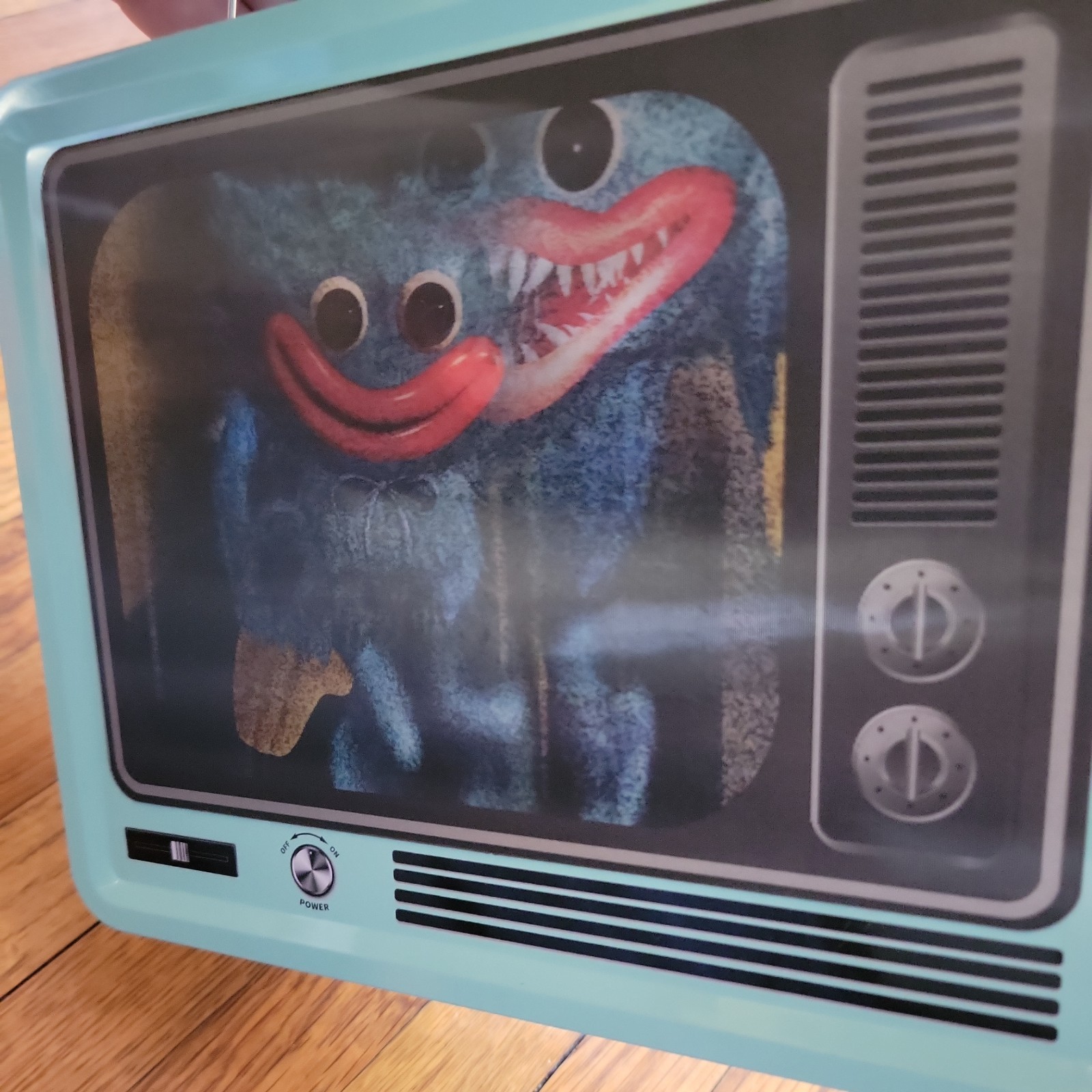 Poppy Playtime Huggy Wuggy Lenticular Lunch Box Only, Minor Dings Holographic