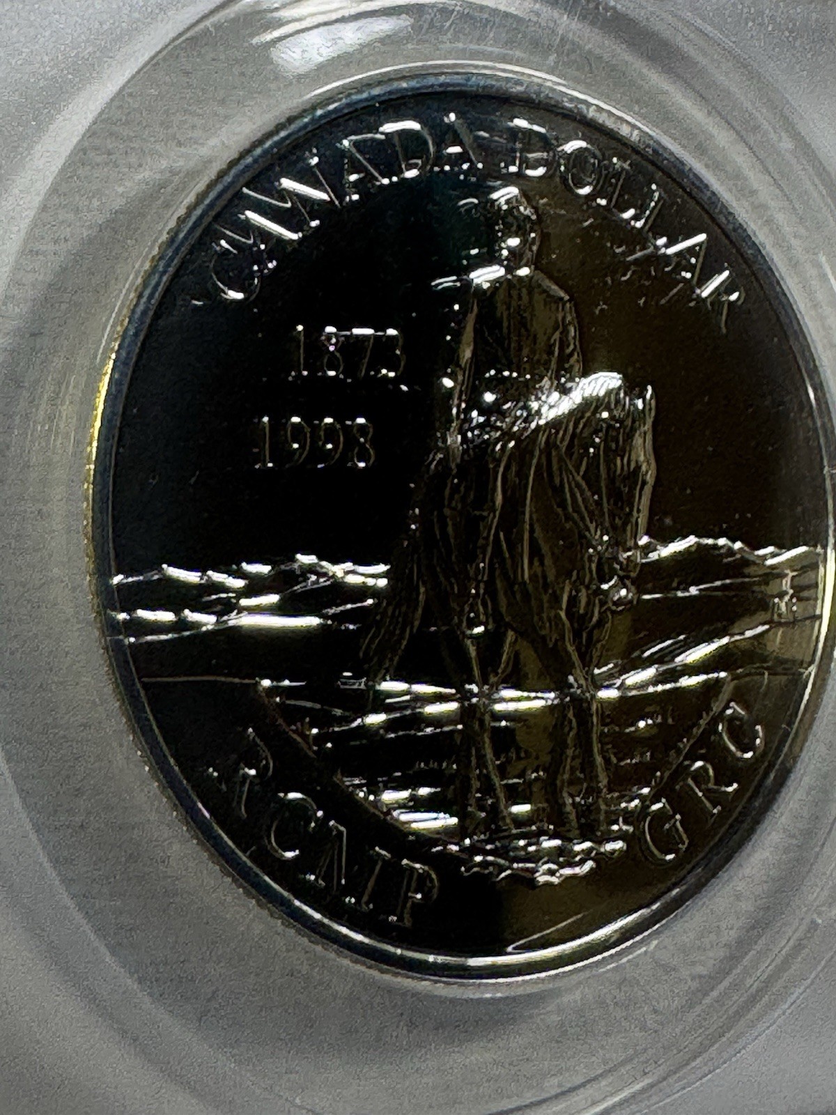 1998 Canada Silver $1 RCMP Graded MS 69 by ANACS Proof Like