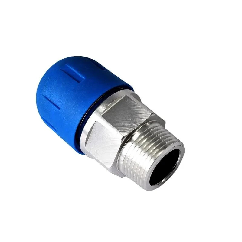 1" FASTPIPE TUBING TO 3/4" MALE NPT ADAPTER FOR COMPRESSED AIR F2118