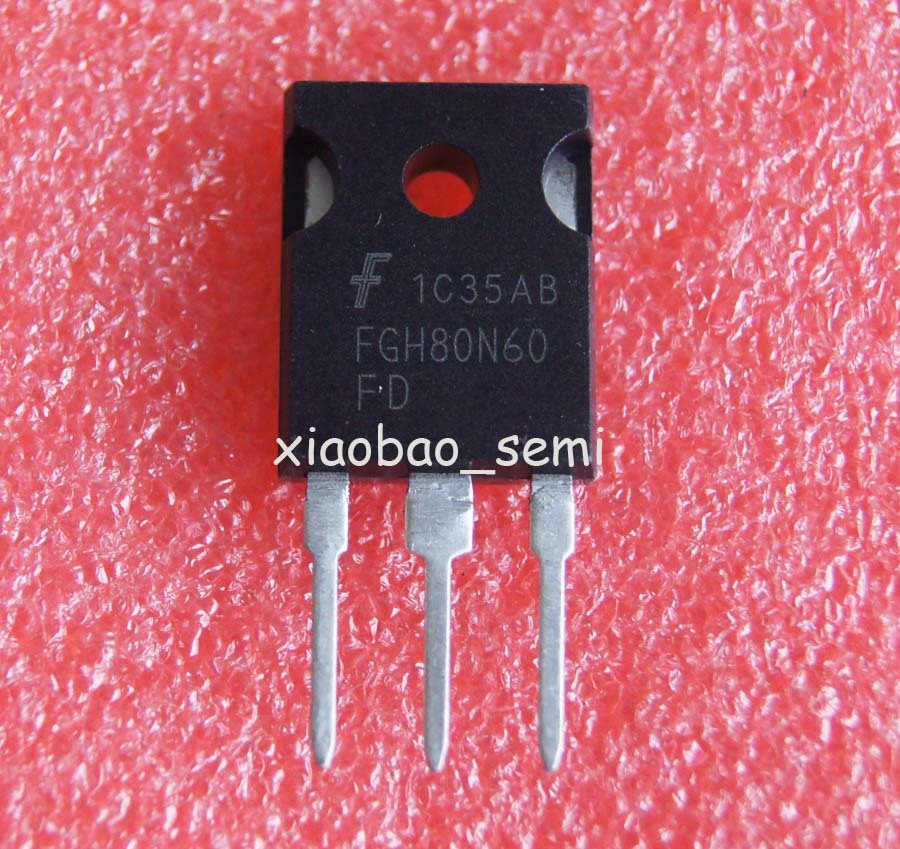 10PCS FGH80N60FD 80N60 80A 600V TO-247 FSC IGBT
