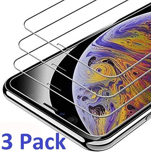 3-Pack For iPhone 17 16 15 14 13 12 X XS Max Pro Tempered GLASS Screen Protector