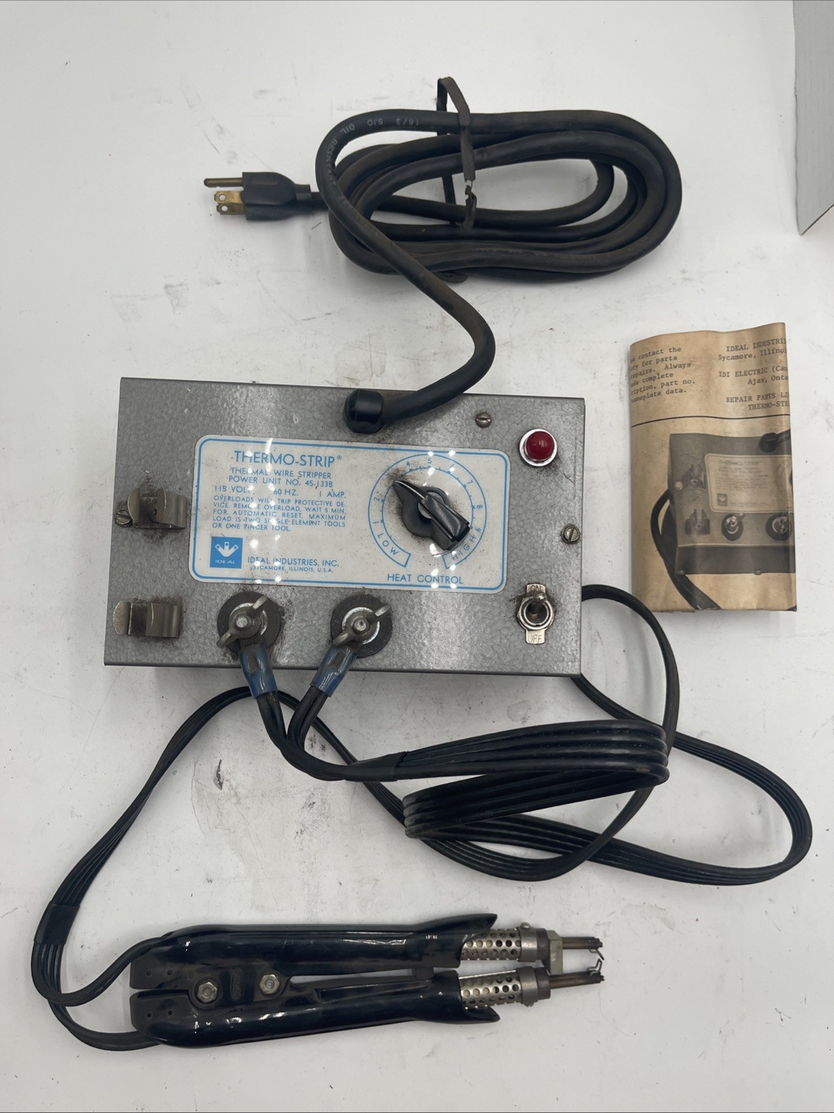 Artos / Ideal Thermo-Strip Thermal Wire Stripper Power Unit 45-133B