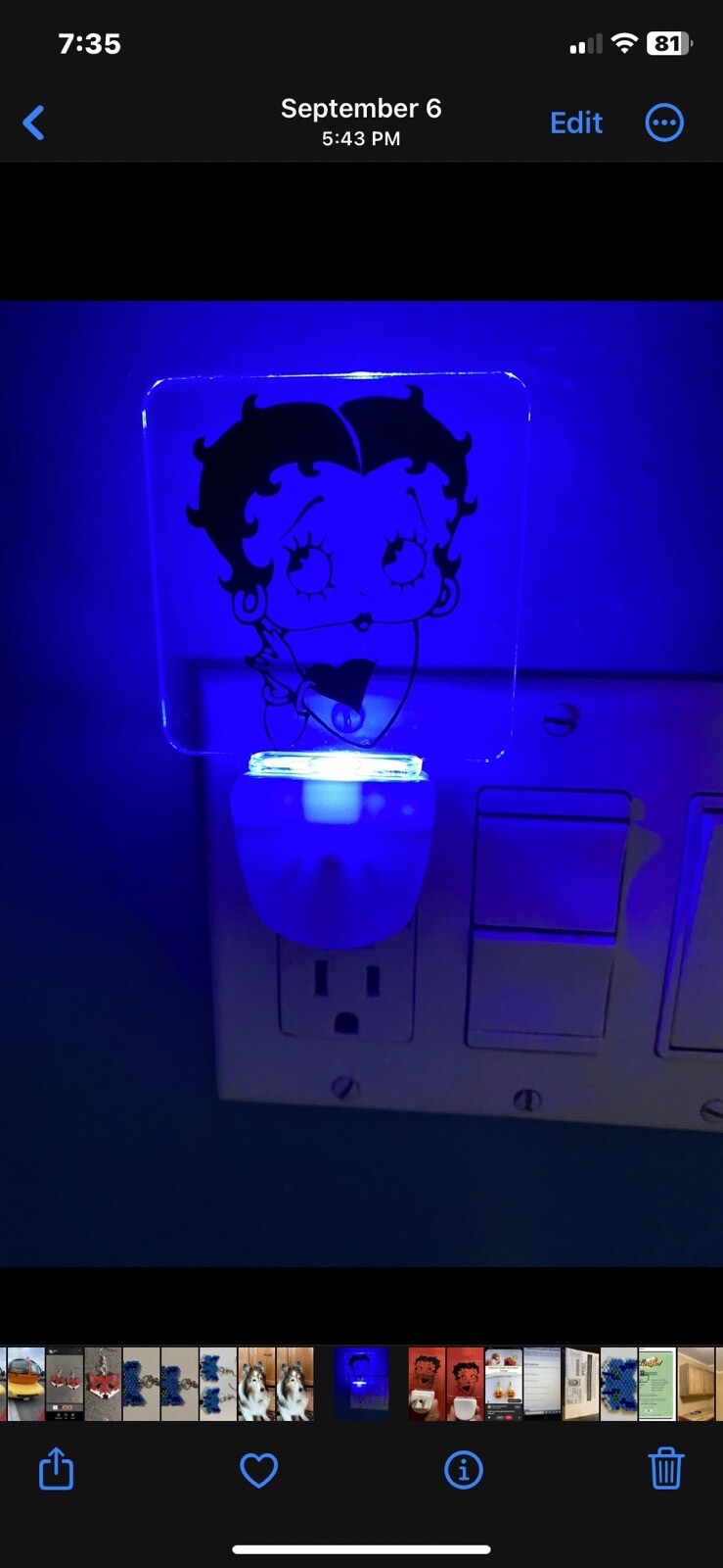 Betty Boop Night Light
