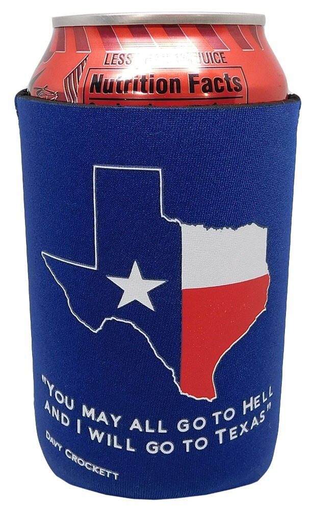 Texas Map "You May All Go To Hell And I Will Go To Texas" Insulated Can Jacket
