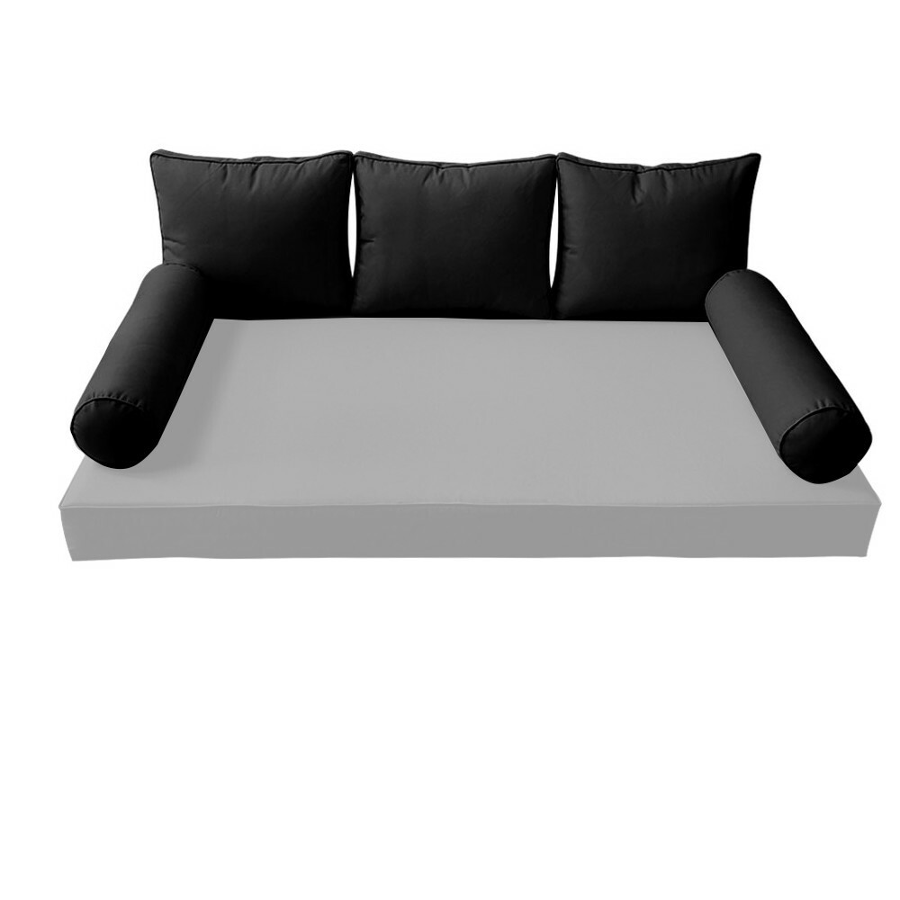 |SLIPCOVER ONLY| S3 Outdoor Bolster Backrest Pillow Covers Same Piped Crib AD109