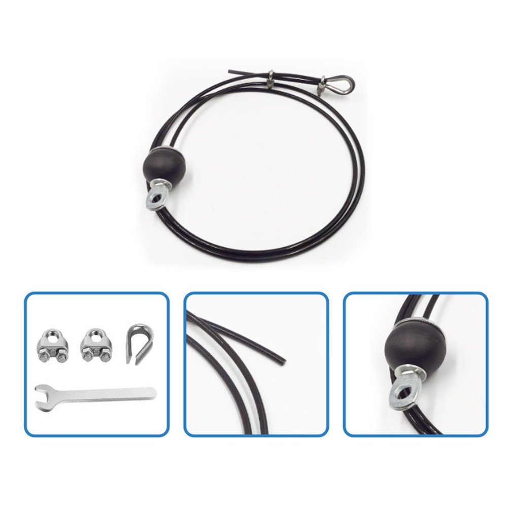 5mm Plastic Coated Steel Pulley Cable Rope 2m 4m 5m 6m for Home Gym Upgrades