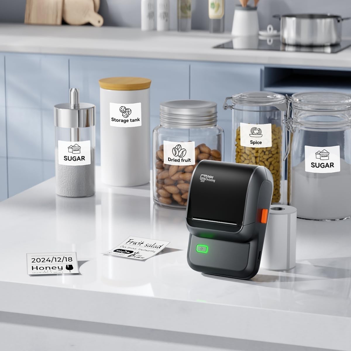 Label Maker Machine with Tape, M100 Address Barcode Label Printer, Versatile ...