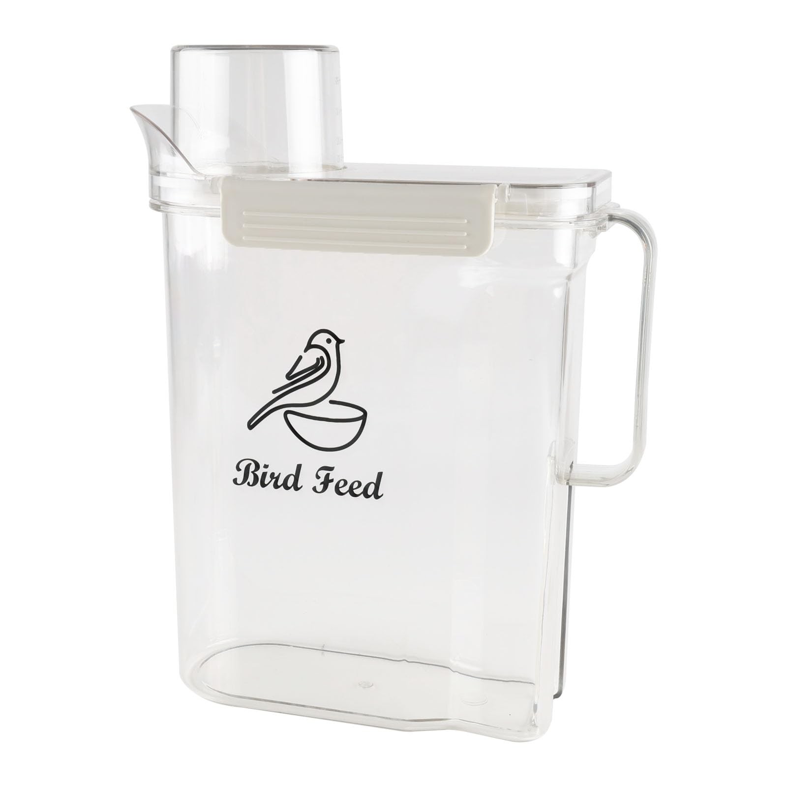 Bird Seed Storage Container,5L Large Capacity Pet Food Green