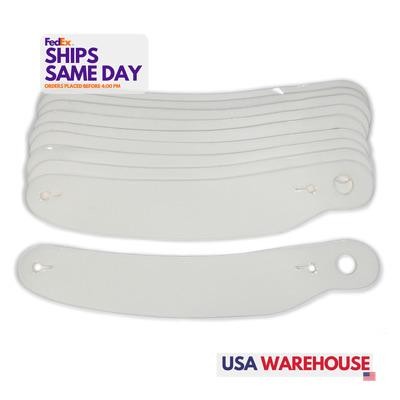 Ultra Shield 1202, Set of 200 Clear Plastic Tearoffs 12.375 Curved Bel Gfr Pyr
