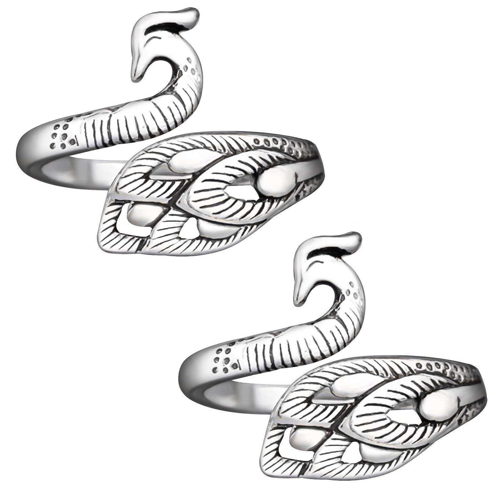 2 Pack Adjustable Knitting Loop Crochet Loop Yarn Guide Finger Holder Ring