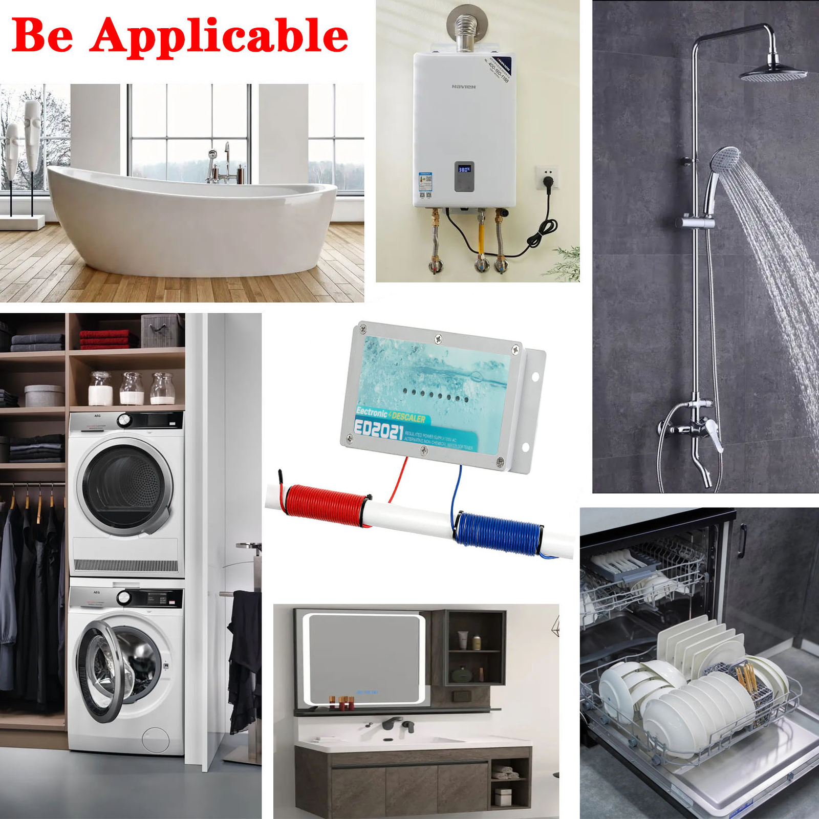 Electronic Water Descaler System Reduces Limescale, Rust, and Minerals