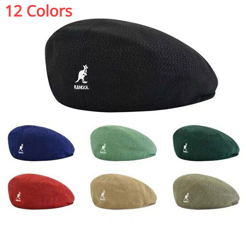 Kangol Wool 504 Flat Cap Men Women Casual Woolen Beret Hat Winter Newsboy Caps