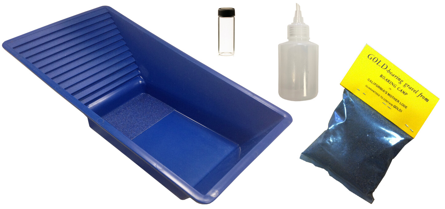 THE MAVERICK BLUE Gold Finishing Pan square EASY 2 USE New! PAY DIRT PACK