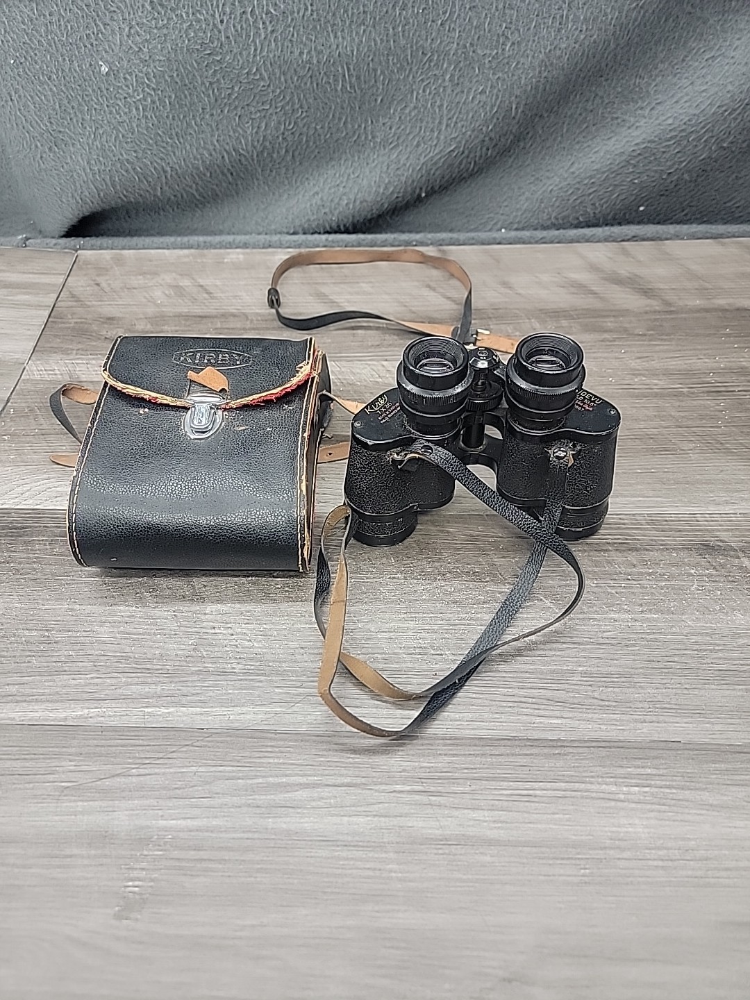 Vintage Binoculars Kirby Widevu 7x35 Field 10.5 Special Wide Angle