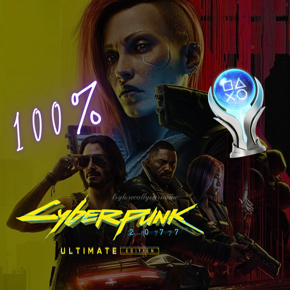 CYBERPUNK 2077 ULTIMATE ALL DLCS PS4/PS5 Platinum Trophy Service FAST SPEEDRUN!