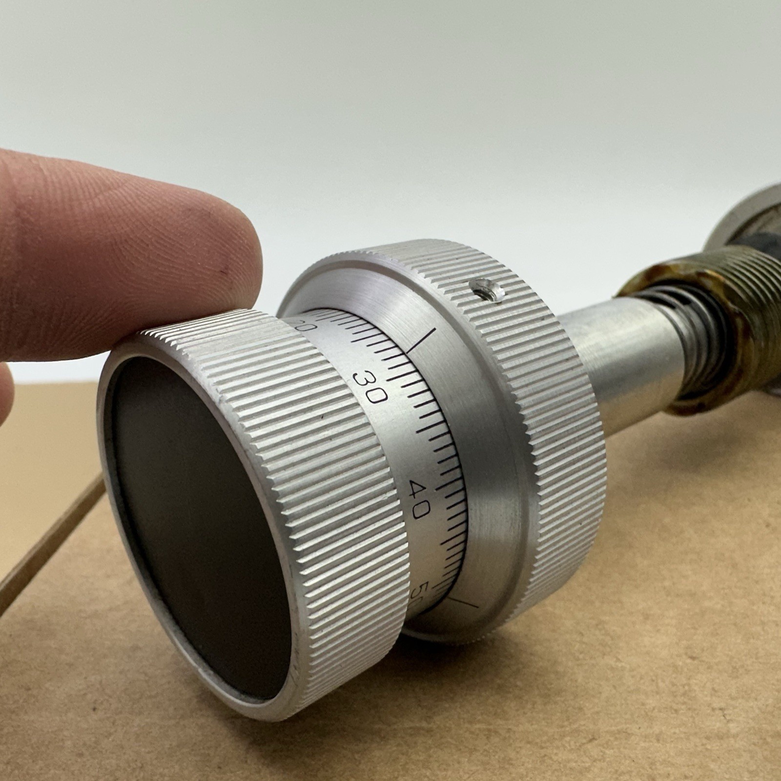 Bausch & Lomb Complete Height Adjustment Spindle + Knobs for Balplan Microscope