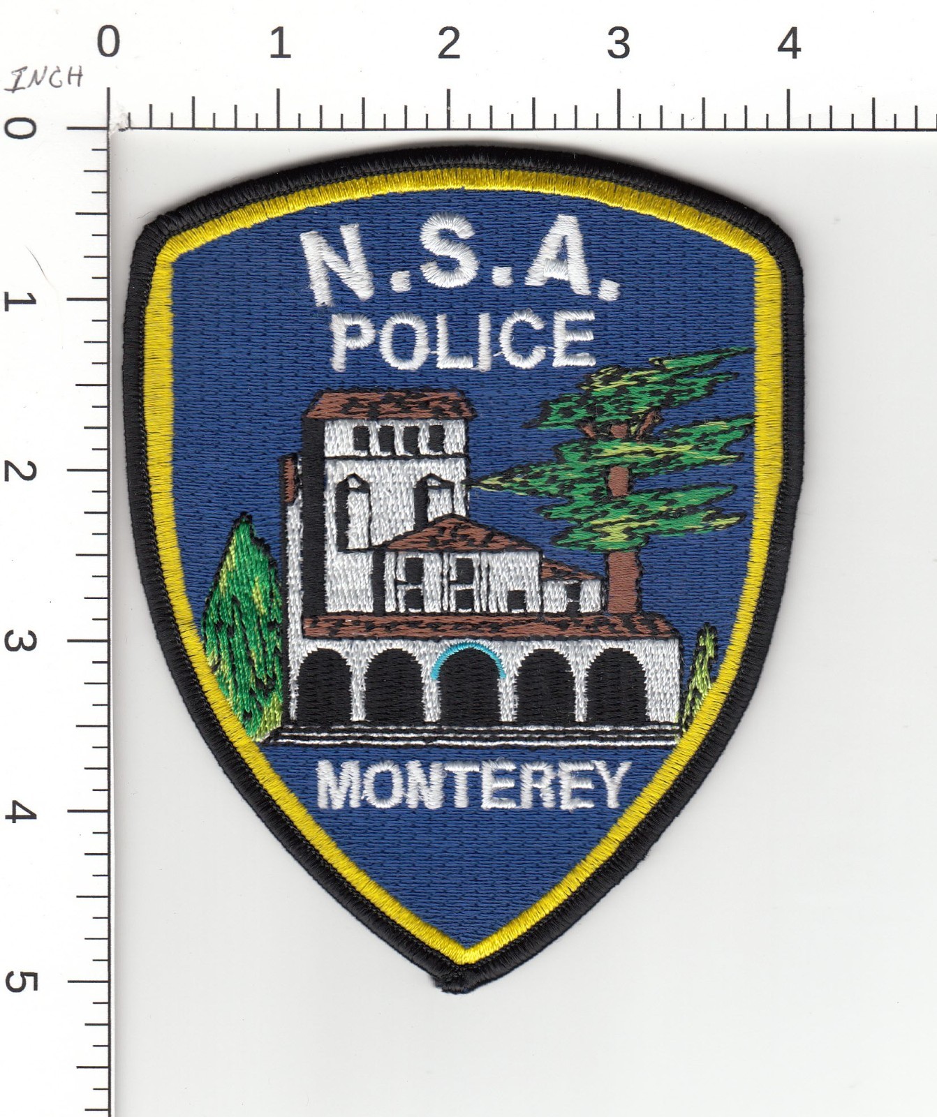NAVAL SUPPORT ACTIVITY ( N.S.A. ) MONTEREY CALIFORNIA COLLECTIBLE POLICE PATCH