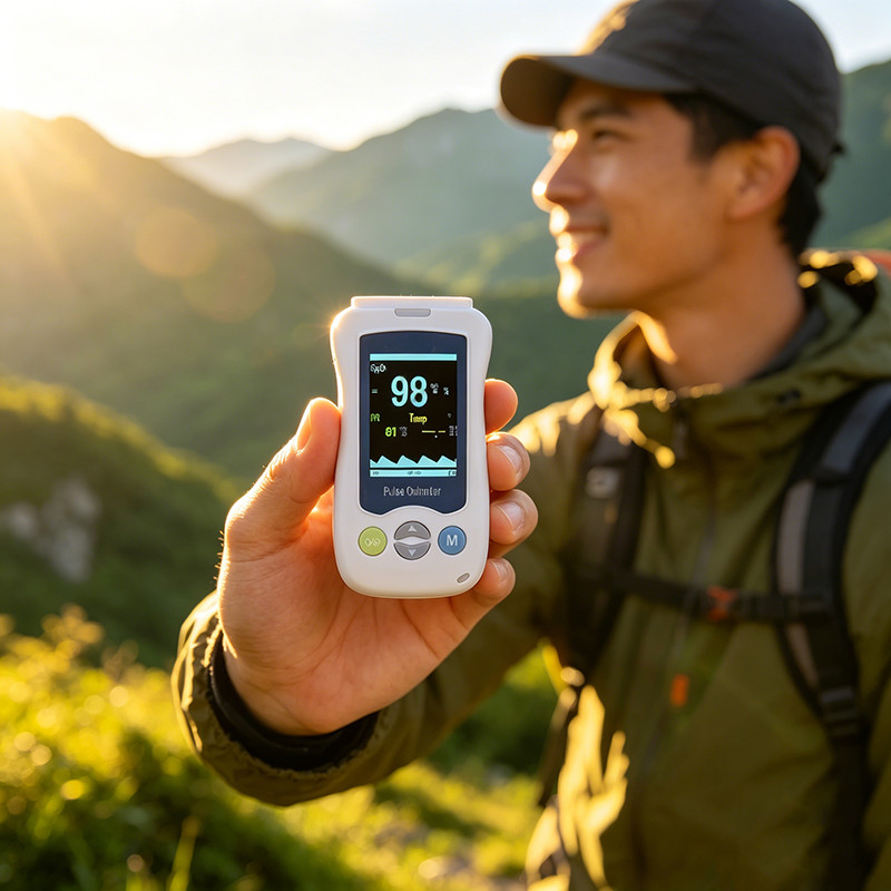 Handheld Pulse Oximeter Fingertip Spo2 Blood Oxygen Monitor Heart Rate Monitor