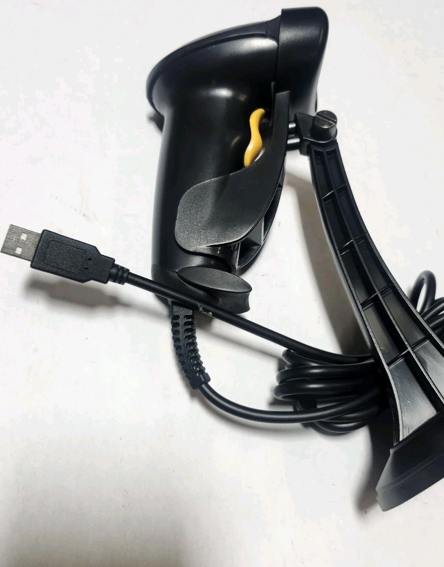 Sky Laser Barcode Scanner with USB Cable & Stand - Tested & Working!