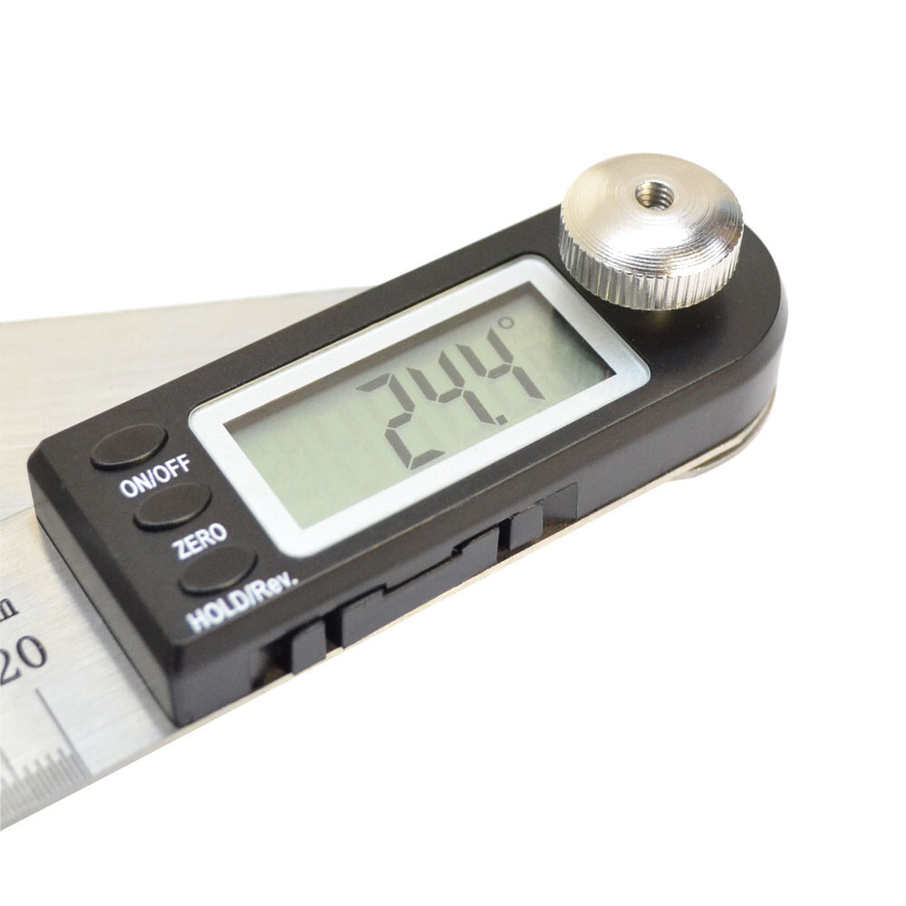11" Electronic Digital Protractor Goniometer Angle Finder Miter Gauge Ruler
